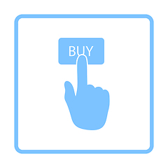 Image showing Finger Push The Buy Button Icon