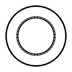 Image showing Bike Tyre Icon