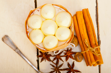 Image showing vanilla and spice cream cake dessert