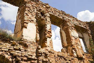 Image showing the old brick wall