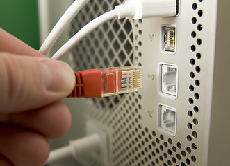 Image showing Connecting the computer