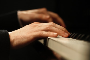 Image showing Piano hands