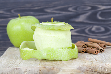 Image showing green ripe and juicy Apple