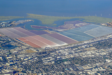 Image showing San Francisco Bay aerial view