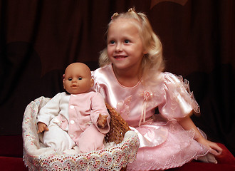 Image showing girl and doll