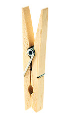 Image showing Wooden clothespin