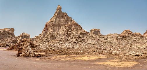 Image showing Rock city in Danakil depression, Ethiopia, Africa