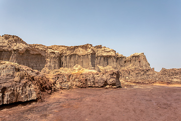 Image showing Rock city in Danakil depression, Ethiopia, Africa