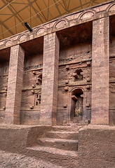 Image showing House of the Cross church, Lalibela, Ethiopia, Africa