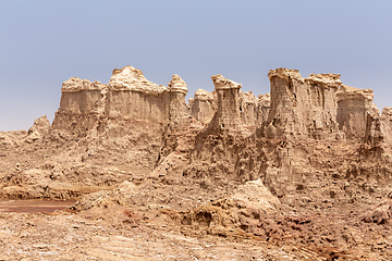 Image showing Rock city in Danakil depression, Ethiopia, Africa