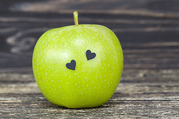 Image showing big beautiful green Apple