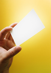 Image showing Blank Card