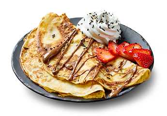 Image showing freshly baked crepes