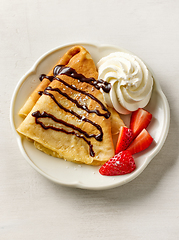 Image showing freshly baked crepe