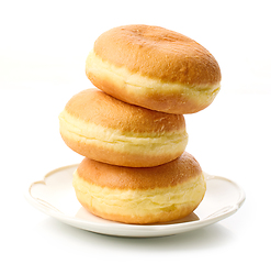 Image showing freshly baked jelly donuts