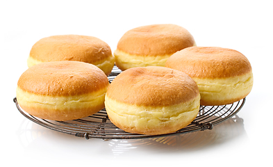 Image showing freshly baked jelly donuts