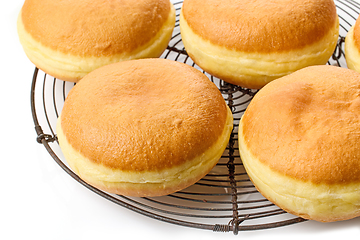 Image showing freshly baked jelly donuts