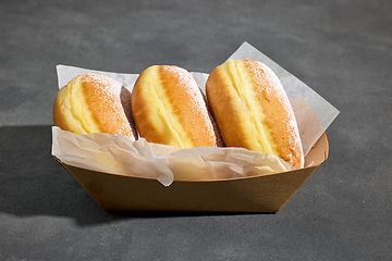 Image showing freshly baked jelly donuts