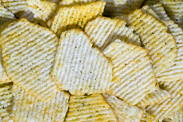 Image showing potato fluted chips