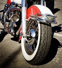 Image showing Vintage motorcycle