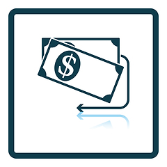 Image showing Cash Back Dollar Banknotes Icon