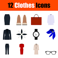 Image showing Clothes Icon Set