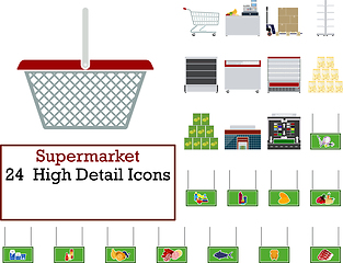 Image showing Supermarket Icon Set