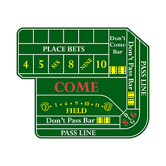 Image showing Craps Table Icon