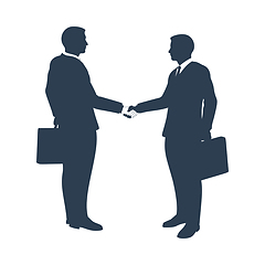 Image showing Icon Of Meeting Businessmen