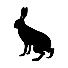 Image showing Hare Silhouette