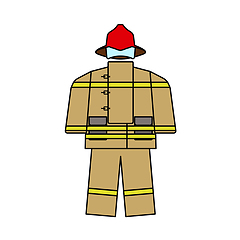 Image showing Fire Service Uniform Icon