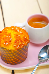 Image showing coffee and muffin