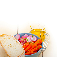 Image showing steamed  root vegetable on a bowl