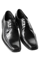 Image showing Black men's dress shoes