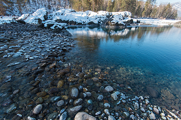 Image showing Crystal pure water of blue lake