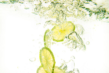 Image showing Lime splash