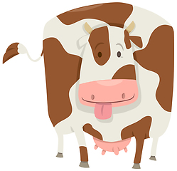 Image showing cute spotted cow character