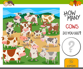 Image showing how many cows game