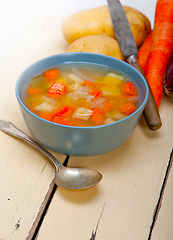 Image showing Traditional Italian minestrone soup