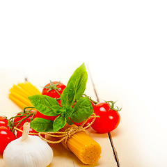 Image showing Italian basic pasta ingredients