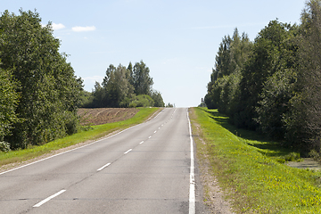 Image showing Road and trees