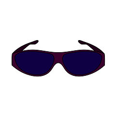 Image showing Poker Sunglasses Icon