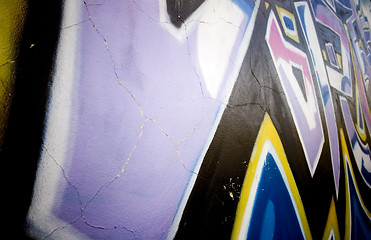 Image showing Colorful graffiti