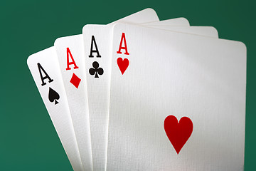 Image showing Four aces