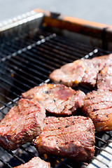 Image showing Meat on Grill