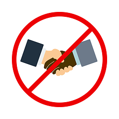 Image showing No Hand Shake Icon