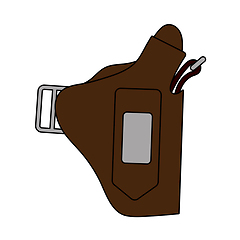 Image showing Police Holster Gun Icon