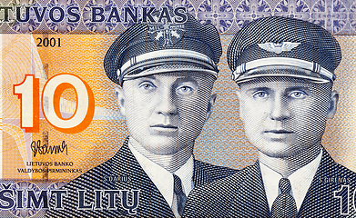 Image showing withdrawn Lithuanian litas