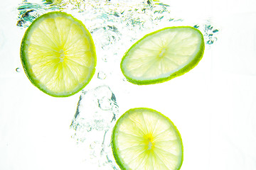 Image showing Lime splash
