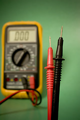 Image showing Digital multimeter probes